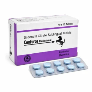 Cenforce Professional box with light blue sublingual tablets
