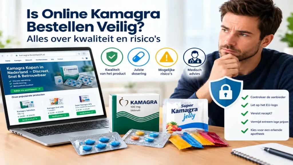 Veilig online Kamagra bestellen met aandacht voor kwaliteit, dosering en risico’s.